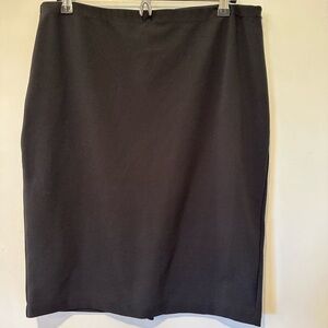 Vince Camuto Elegant Black Pencil Skirt